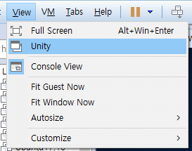 vmware unity mode