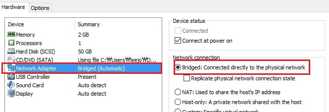 vmware-bridged-network